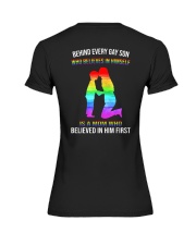 LGBT Mom Believe 2 Sides Premium Fit Ladies Tee tile