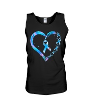 Diabetes Heart Unisex Tank tile