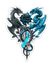 Diabetes Dragon 2 Sides Sticker tile