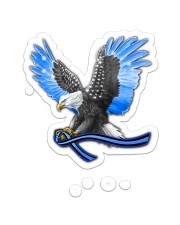 Police Eagle Back The Blue 2 Sides Sticker tile