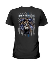 Lion Back The Blue 2 Sides Ladies T-Shirt tile