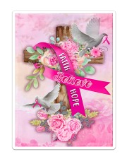 Breast Cancer Faith Hope Believe Flag Sticker tile