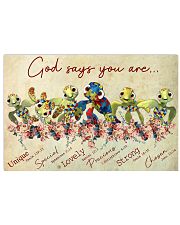 Autism God Say You Are Turtle 17x11 Poster front