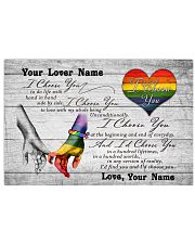 LGBT - I Choose You Customized Name 17x11 Poster front