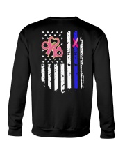 Breast Cancer And Blue 2 Sides Crewneck Sweatshirt tile