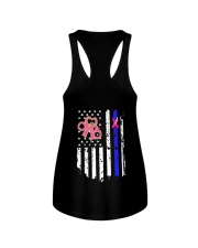 Breast Cancer And Blue 2 Sides Ladies Flowy Tank tile