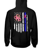 Breast Cancer And Blue 2 Sides Hooded Sweatshirt tile