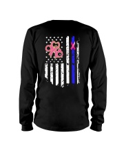 Breast Cancer And Blue 2 Sides Long Sleeve Tee tile