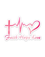 Breast Cancer Jesus Take The Wheel 2 Sides Sticker tile