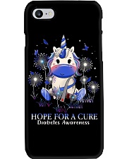 Diabetes - Unicorn Hope For A Cure Phone Case tile