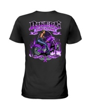 Alzheimer Biker 2 Sides Ladies T-Shirt tile