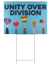 LGBT - Unity Over Division 24x18 Yard Sign front