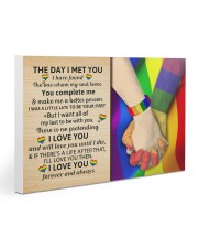 LGBT - The Day I Met You Poster 30x20 Gallery Wrapped Canvas Prints thumbnail