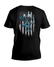 Diabetes - Hope Catcher 2 Sides V-Neck T-Shirt tile