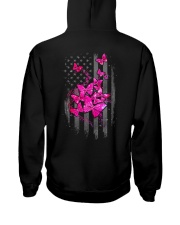 Breast Cancer Butterfly Flag 2 Sides Hooded Sweatshirt tile