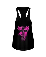 Cross Faith Breast Cancer 2 Sides Ladies Flowy Tank tile