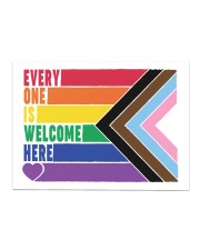 LGBT - Everyone Is Welcome Here Yard Sign Sticker tile