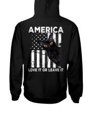 Black Cat - Love It Or Leave It 2 Sides Hooded Sweatshirt tile