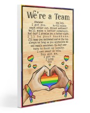 LGBT - We're A Team Poster Gallery Wrapped Canvas Prints tile