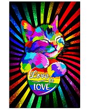 Cat - Love Is Love Flag Vertical Poster tile