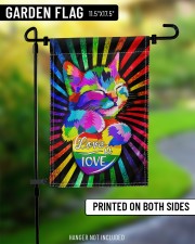 Cat - Love Is Love Flag 11.5"x17.5" Garden Flag aos-garden-flag-11-5-x-17-5-lifestyle-front-08