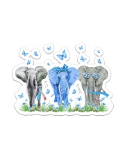 Three Elephants Diabetes Sticker tile