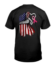 Breast Cancer Heartbeat 2 Sides Premium Fit Mens Tee tile