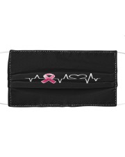 Breast Cancer Heartbeat 2 Sides Mask tile