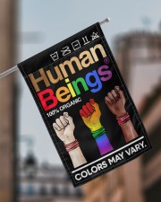 LGBT - Human Beings Flag 11.5"x17.5" Garden Flag aos-garden-flag-11-5-x-17-5-lifestyle-front-17