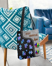 Autism Accept Understand Love Tote Bag All-over Tote aos-all-over-tote-lifestyle-front-01