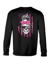 Skull - Bc Flag 2 Sides Crewneck Sweatshirt tile