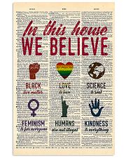 LGBT In This House We Believe 11x17 Poster front