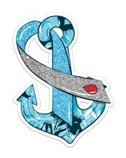 Diabetes Anchor Sticker Sticker - Single (Vertical) front