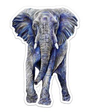Elephant Back The Blue 2 Sides Sticker tile