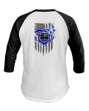 Blue Heart 2 Side Baseball Tee tile