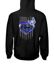 Blue Heart 2 Side Hooded Sweatshirt tile