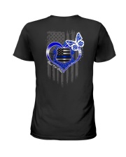 Blue Heart 2 Side Ladies T-Shirt tile