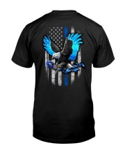 Blue Eagle And Rose 2 Sides Classic T-Shirt back
