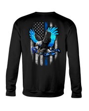 Blue Eagle And Rose 2 Sides Crewneck Sweatshirt tile