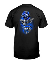 Rose Back The Blue 2 Sides Classic T-Shirt back