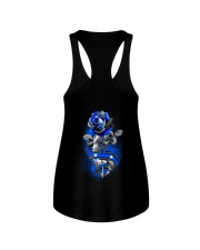 Rose Back The Blue 2 Sides Ladies Flowy Tank tile