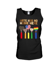 Black- Hate Has No Home Here Unisex Tank tile