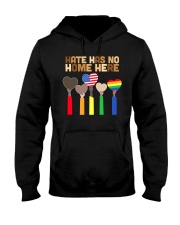 Black- Hate Has No Home Here Hooded Sweatshirt tile