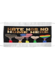 Black- Hate Has No Home Here Mask tile