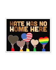 Black- Hate Has No Home Here Sticker tile