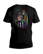 Lgbt - Birds Of A Feather 2 Sides V-Neck T-Shirt tile