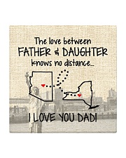 LOVE BETWEEN FATHER AND DAUGHTER NEW YORK ARIZONA Square Coaster front