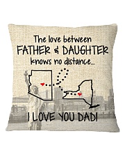LOVE BETWEEN FATHER AND DAUGHTER NEW YORK ARIZONA Square Pillowcase thumbnail