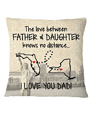 LOVE BETWEEN FATHER AND DAUGHTER NEW YORK FLORIDA Square Pillowcase thumbnail