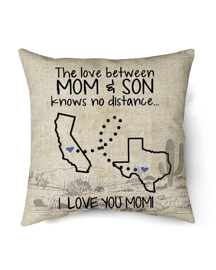 MOM AND SON TEXAS CALIFORNIA Indoor Pillow - 16” x 16”